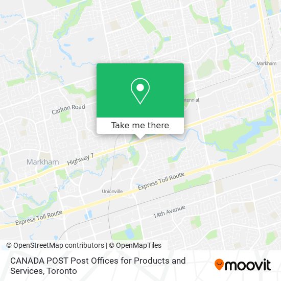 CANADA POST Post Offices for Products and Services plan