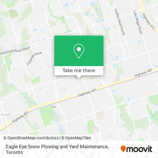 Eagle Eye Snow Plowing and Yard Maintenance map