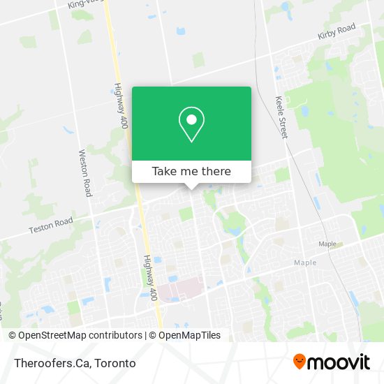 Theroofers.Ca map