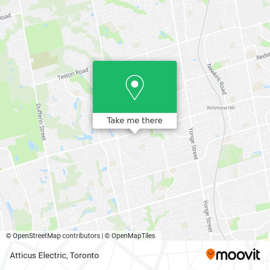 Atticus Electric map