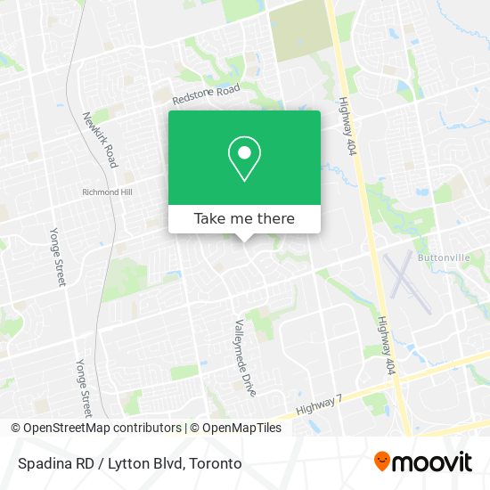 Spadina RD / Lytton Blvd plan