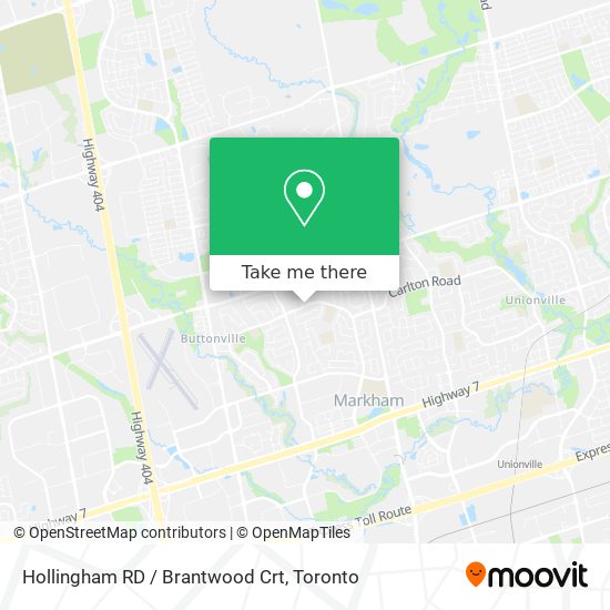 Hollingham RD / Brantwood Crt map