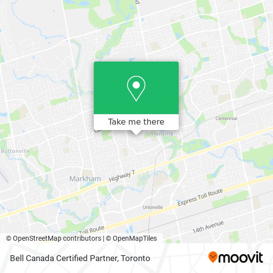 Bell Canada Certified Partner map
