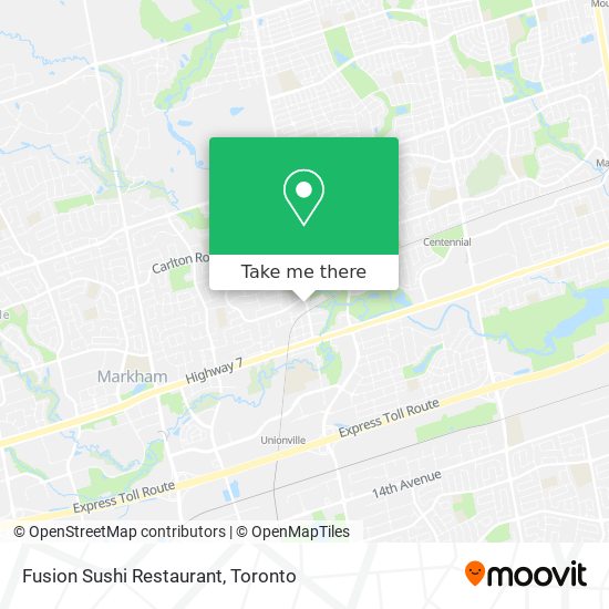 Fusion Sushi Restaurant map