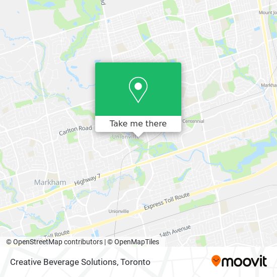 Creative Beverage Solutions map