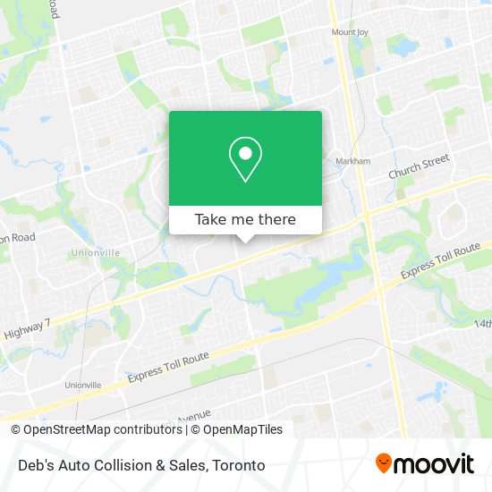 Deb's Auto Collision & Sales map