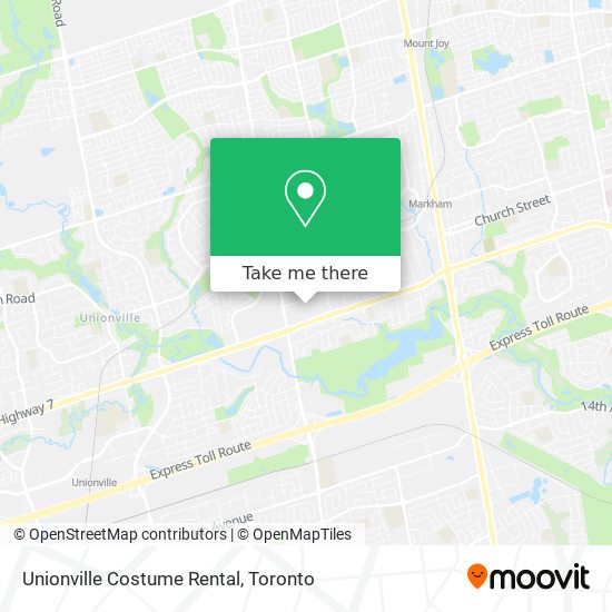 Unionville Costume Rental map