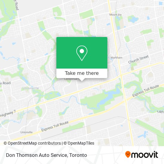 Don Thomson Auto Service map