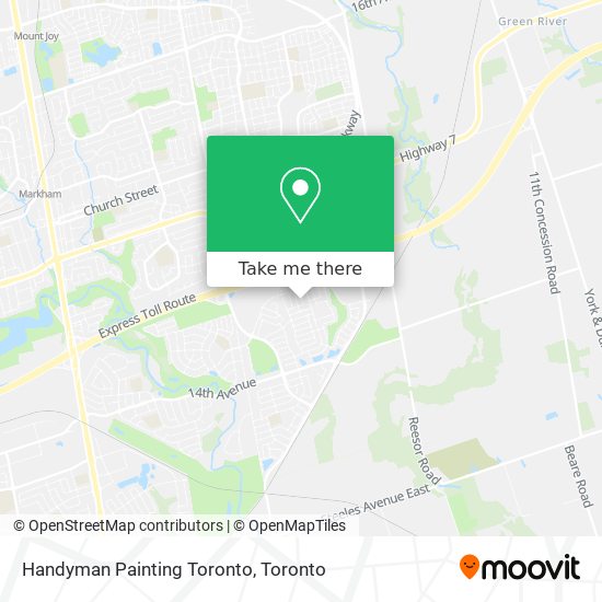 Handyman Painting Toronto map