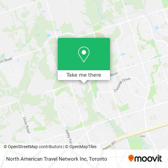 North American Travel Network Inc map