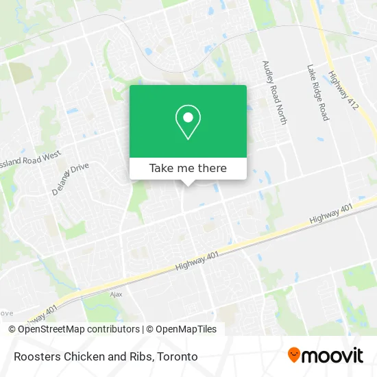 Roosters Chicken and Ribs map