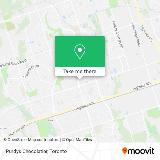 Purdys Chocolatier map