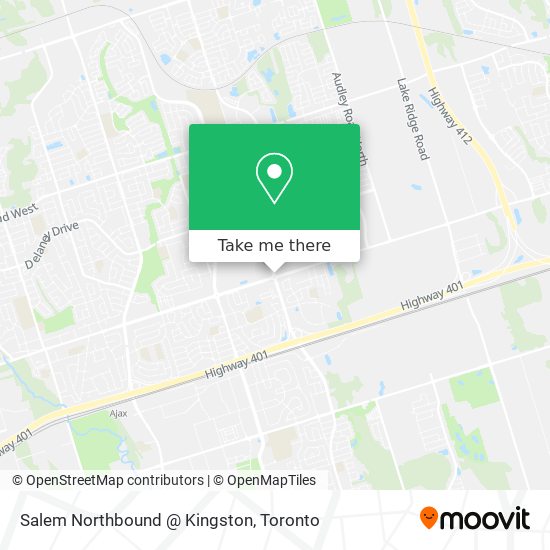 Salem Northbound @ Kingston map