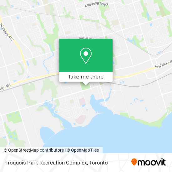 Iroquois Park Recreation Complex map