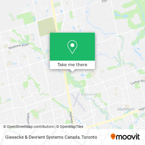 Giesecke & Devrient Systems Canada map