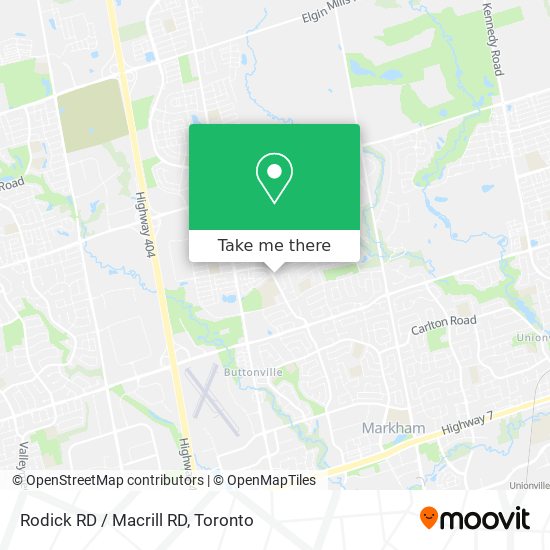 Rodick RD / Macrill RD map