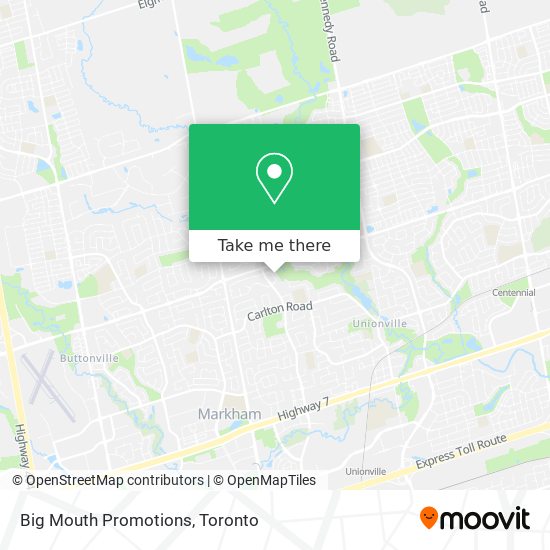 Big Mouth Promotions map