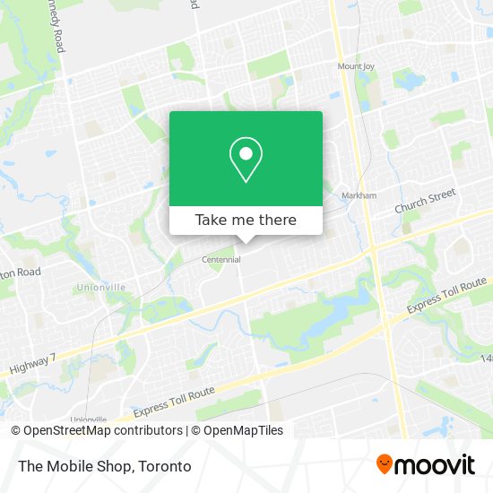 The Mobile Shop map