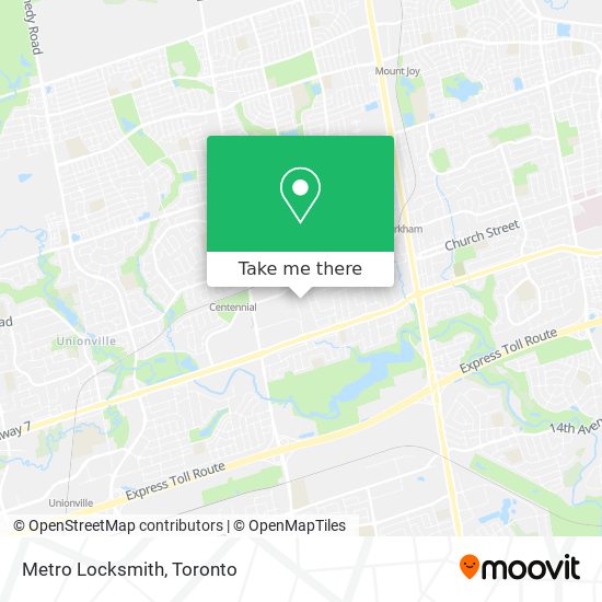 Metro Locksmith map