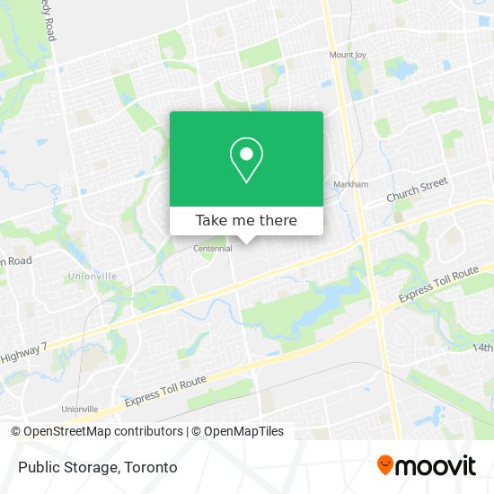 Public Storage map