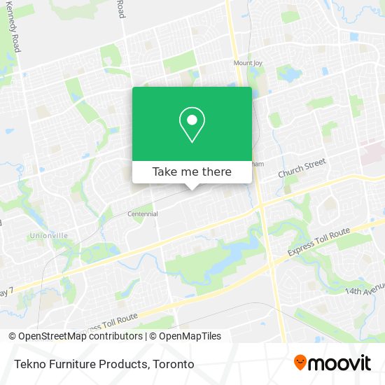 Tekno Furniture Products map