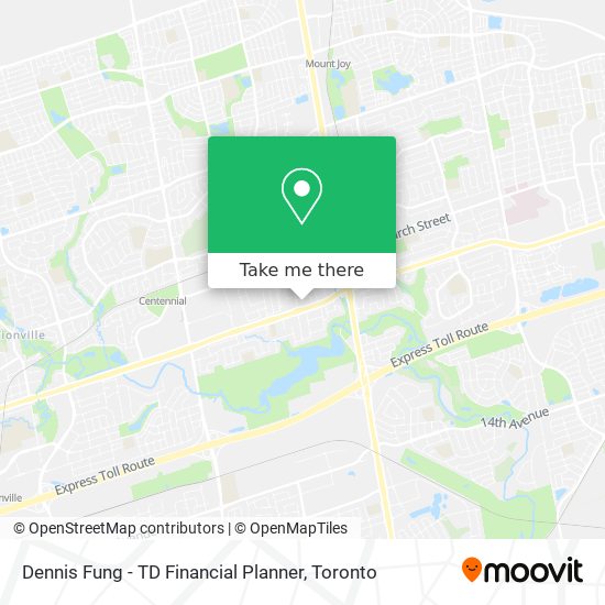 Dennis Fung - TD Financial Planner map