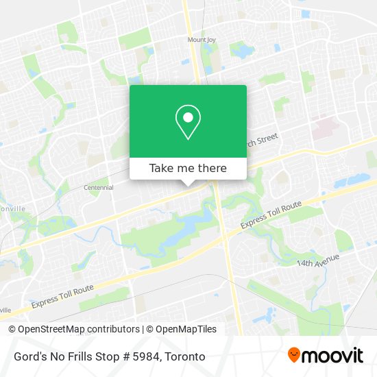 Gord's No Frills Stop # 5984 map