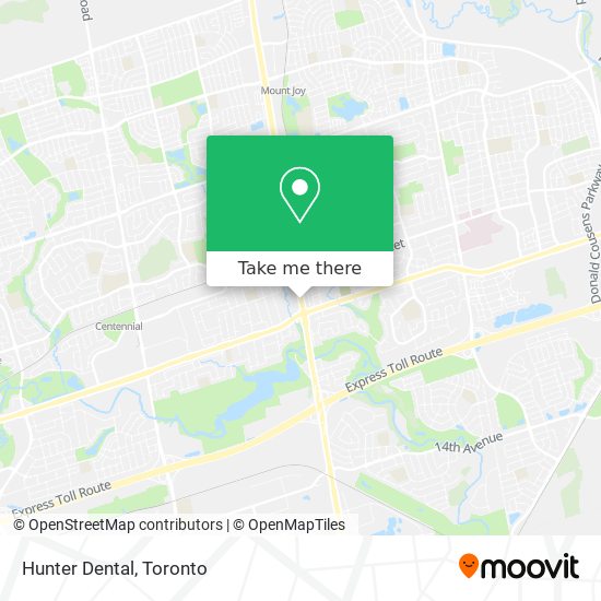 Hunter Dental map