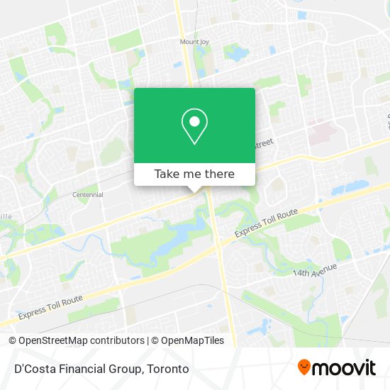 D'Costa Financial Group map