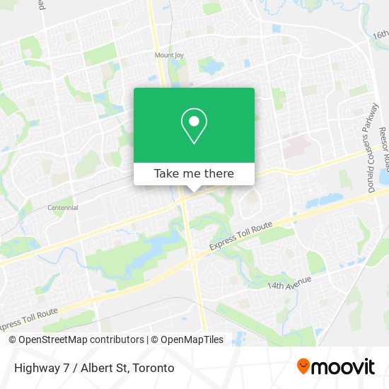 Highway 7 / Albert St map