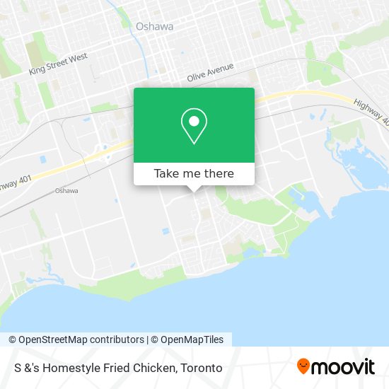 S &'s Homestyle Fried Chicken map