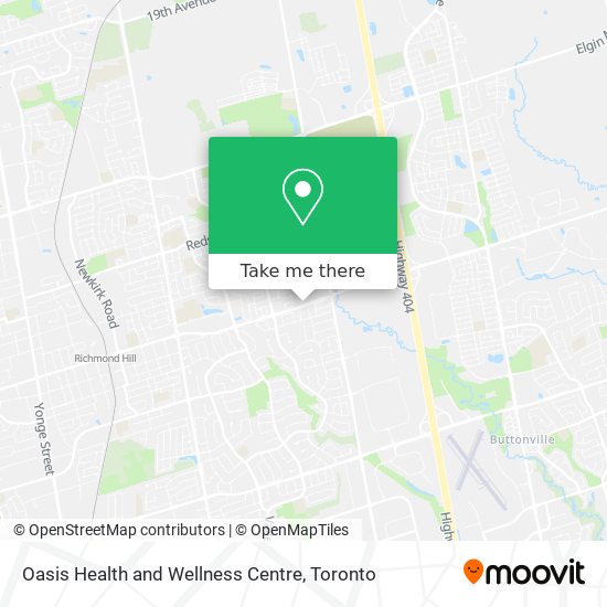 Oasis Health and Wellness Centre plan