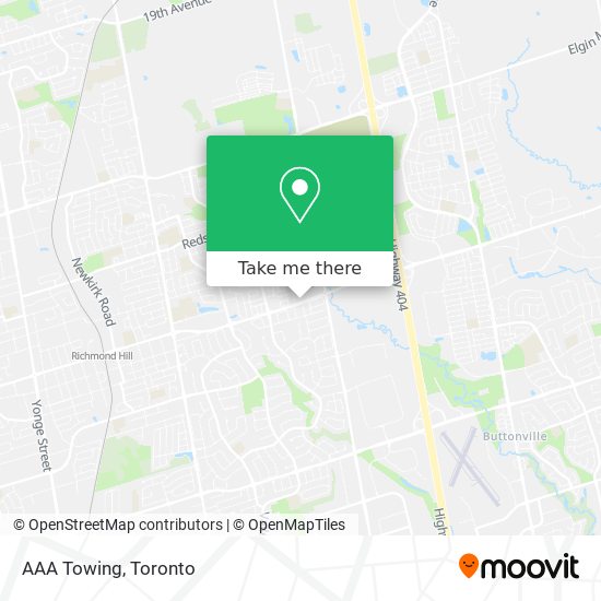 AAA Towing map