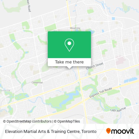 Elevation Martial Arts & Training Centre map