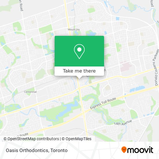 Oasis Orthodontics map