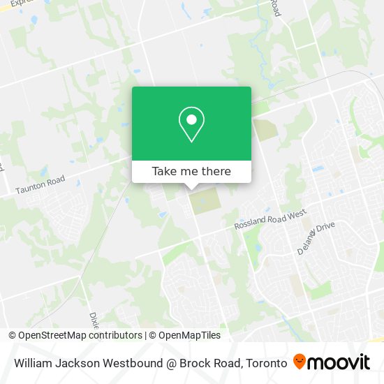 William Jackson Westbound @ Brock Road map