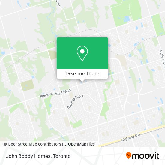 John Boddy Homes map