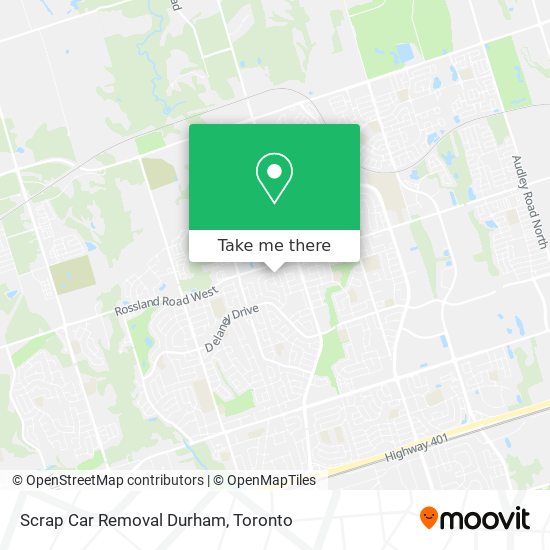 Scrap Car Removal Durham map