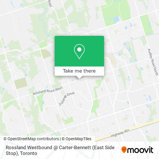 Rossland Westbound @ Carter-Bennett (East Side Stop) map