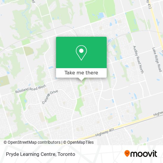 Pryde Learning Centre map