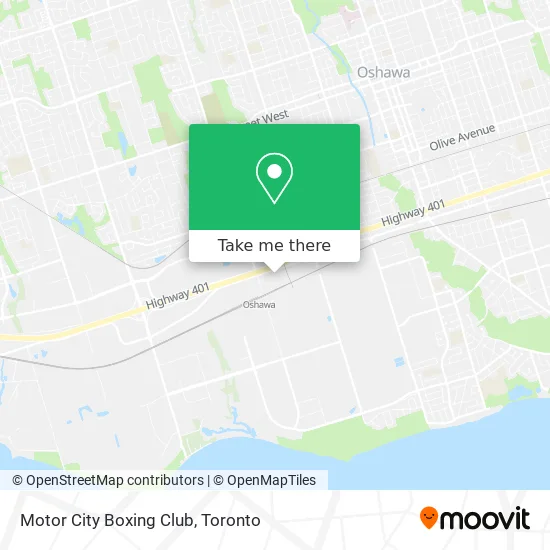 Motor City Boxing Club map