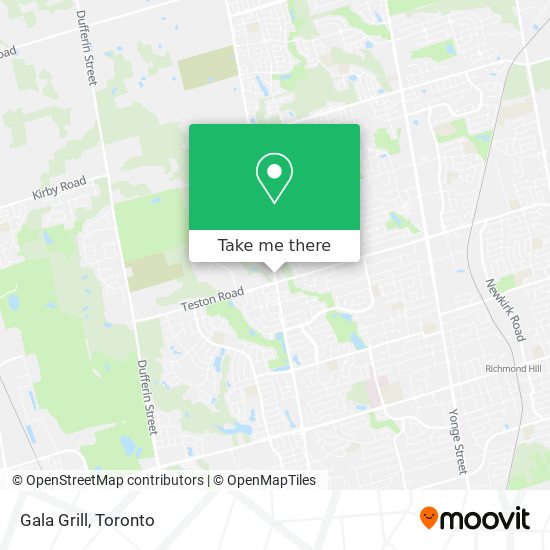 Gala Grill map