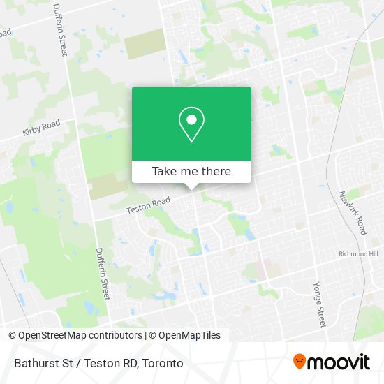 Bathurst St / Teston RD map