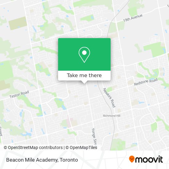 Beacon Mile Academy map