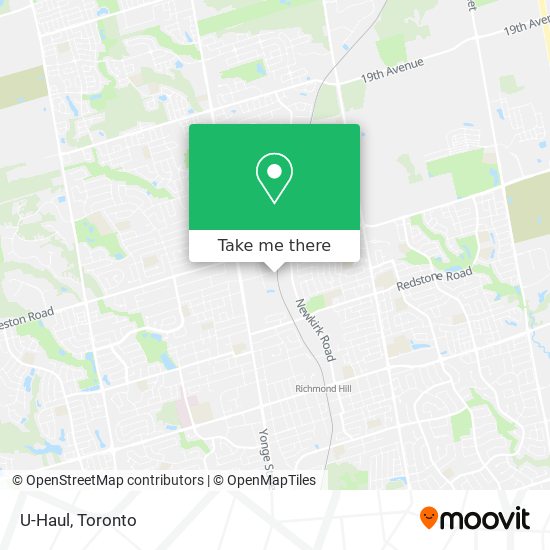 U-Haul map