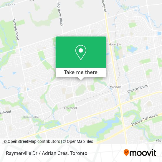 Raymerville Dr / Adrian Cres map