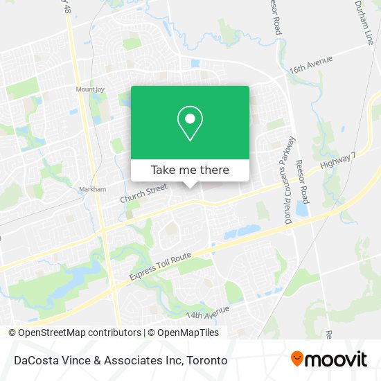 DaCosta Vince & Associates Inc map