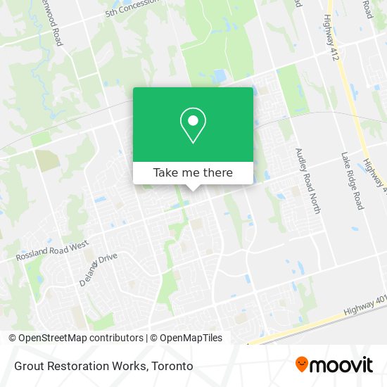 Grout Restoration Works map