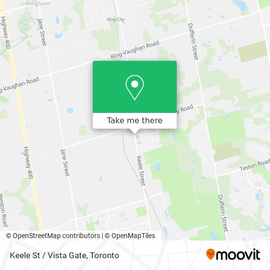 Keele St / Vista Gate map