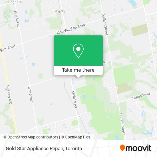 Gold Star Appliance Repair map